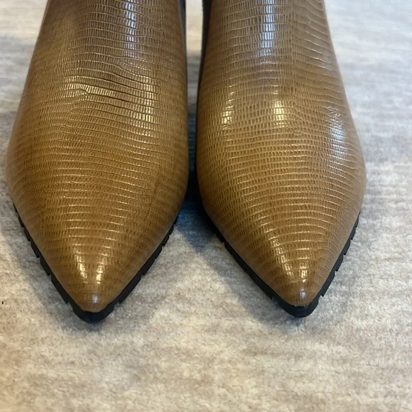 Donald Pliner Tan Heeled Ankle Boots - Picture 4 of 11